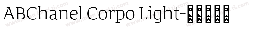 ABChanel Corpo Light字体转换